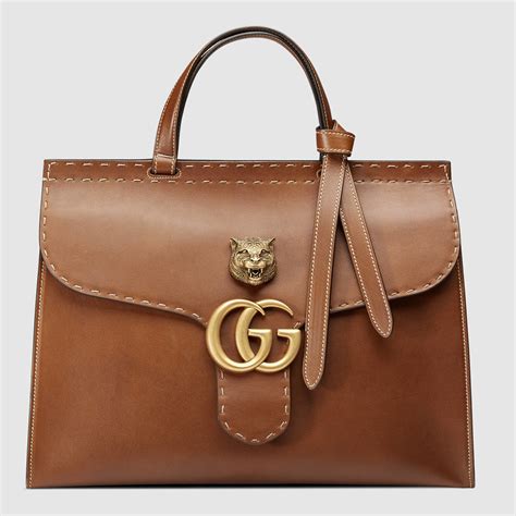 gucci fur handle bag|gucci marmont top handle bag.